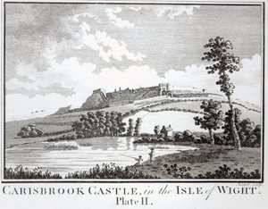Kasteel Carisbrook, op het Eiland Wight door English School